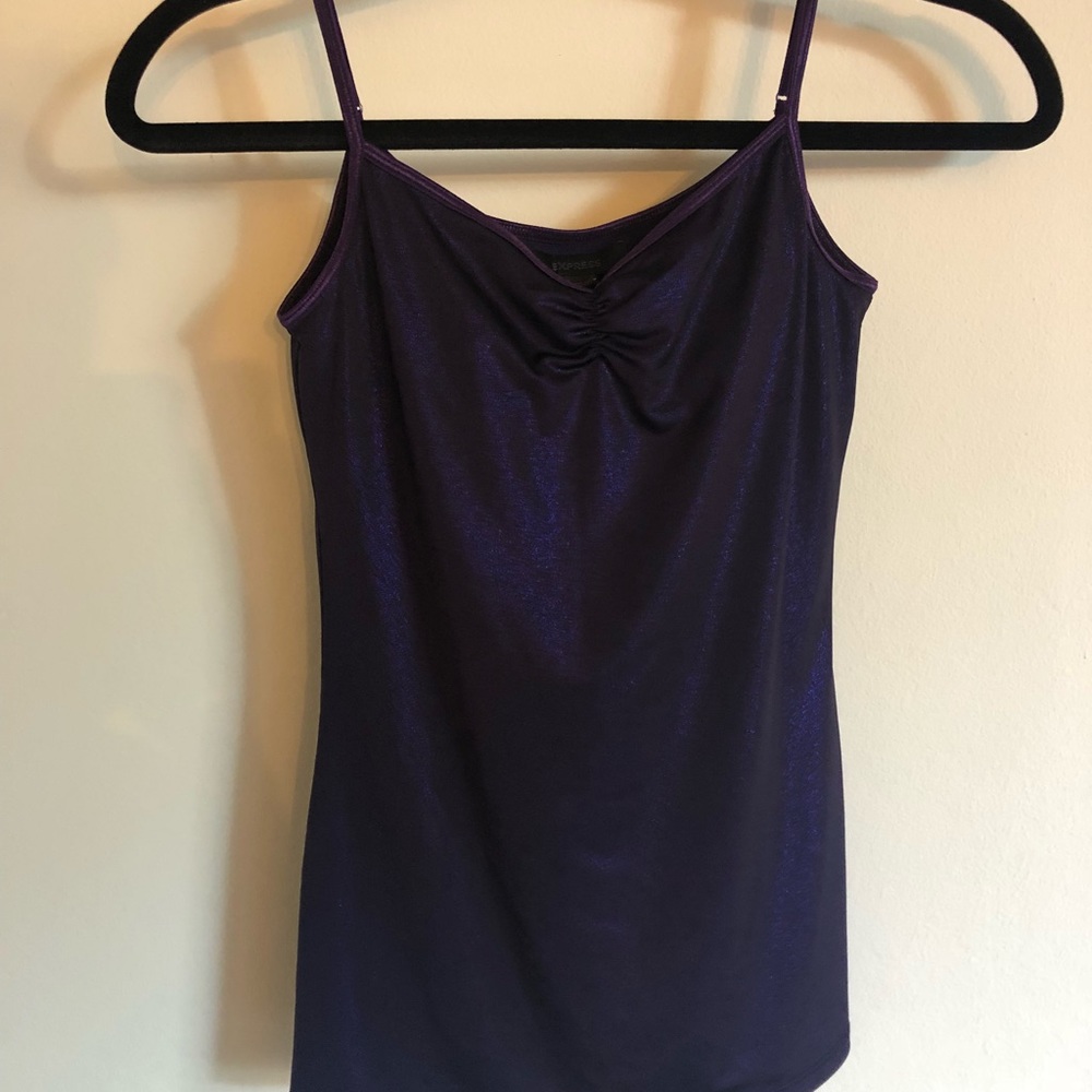 Express Purple Shimmery Tank Top